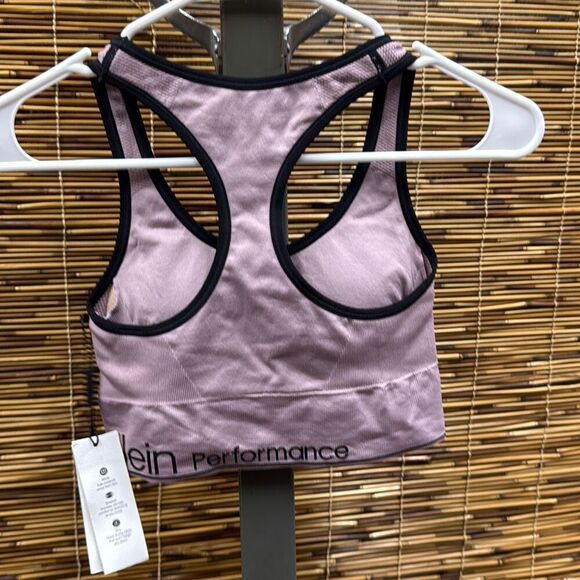 Calvin Klein Performance Intimates Purple Racerback Medium Impact Removable Cups - Picture 3 of 3